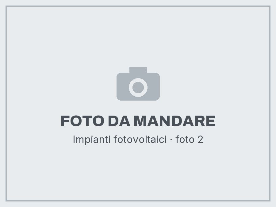 Impianti fotovoltaici: foto da mandare